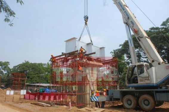 Tripura’s 1st Flyover Project by tainted Nagarjuna Constructions : fixing of pier cap and iron guarder begins, 'safety is treated as the most important priority' : NCC Project Head Amit Malik talks to TIWN Tripura’s 1st Flyover Project by tainted Nagarjuna Constructions : fixing of pier cap and iron guarder begins, 'safety is treated as the most important priority' : NCC Project Head Amit Malik talks to TIWN